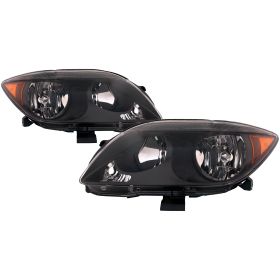 Driver Passenger Headlight Set For 07-09 Scion tC Base; CAPA Certified