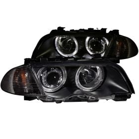 ライト・ランタン Bmw 320 Head lights Black Housing Halogen Headlights Compatible with BMW 320i