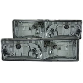 Chrome Housing Halogen Headlights Compatible with Chevrolet GMC Blazer ...