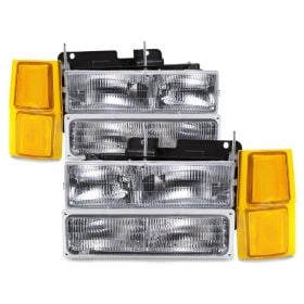 HEADLIGHT Chevrolet Blazer C1500 C1500 Suburban C2500 C2500 Suburban C3500 K1500 K2500 K3500 Suburban Suburban 1500 Suburban 3500 Tahoe 1994 1995 1996 1997 1998 1999 2000