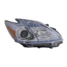 For 2010-2011 Toyota Prius Halogen Headlight Headlamp Chrome Driver Left LH Side