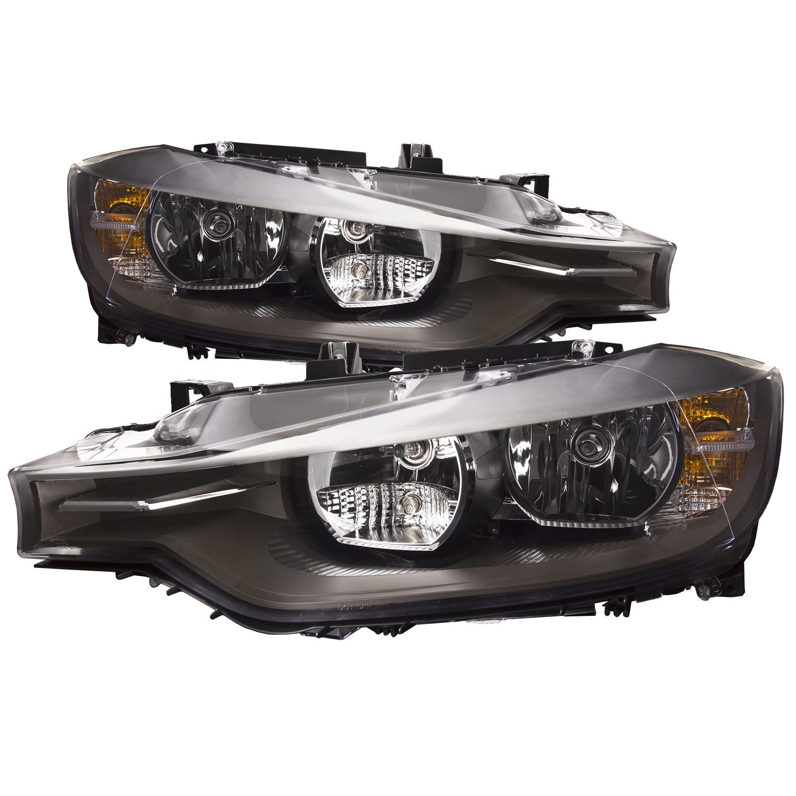 Headlights Halogen Headlamps Left /& Right Pair Set For 12-15 BMW 328i 335i 320i