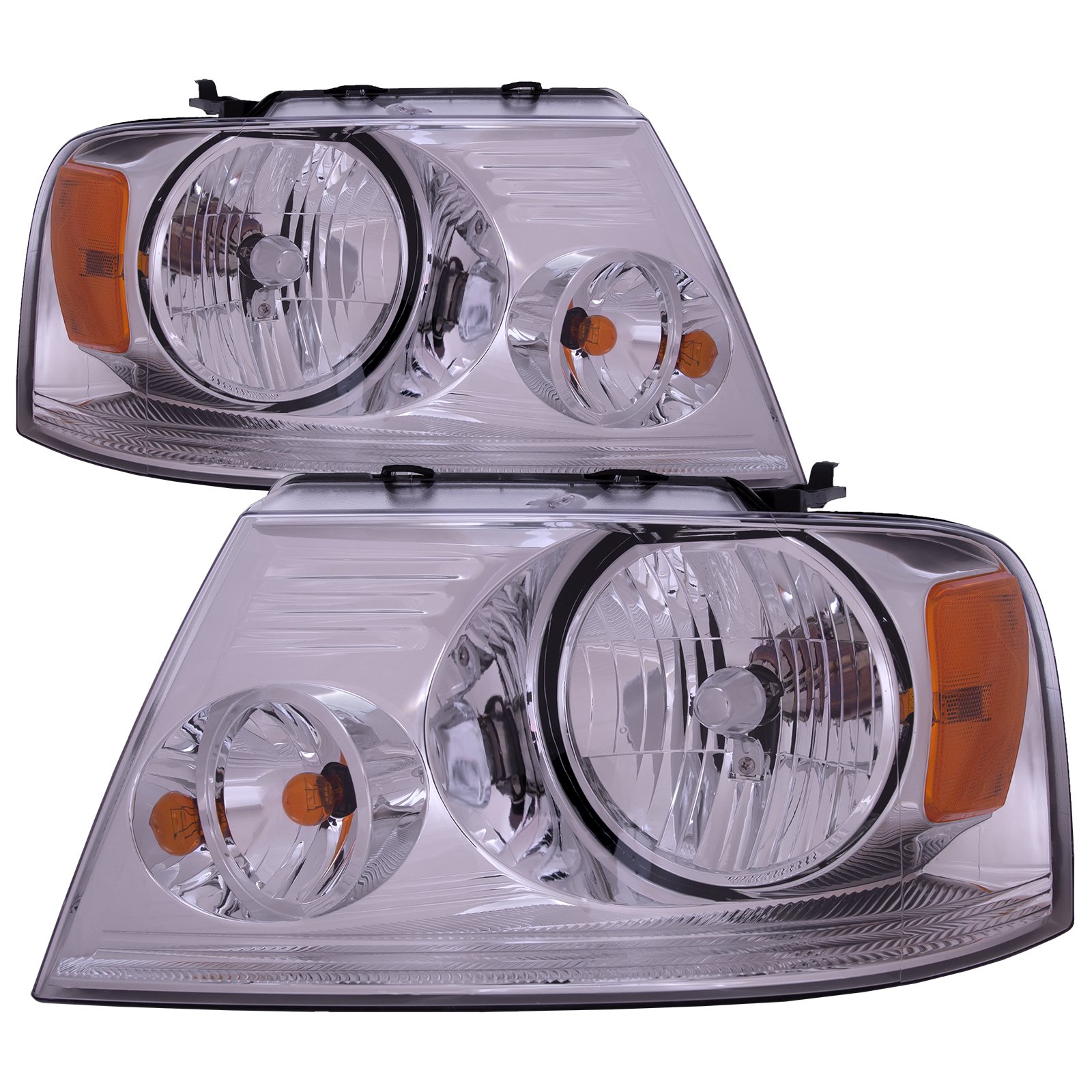Headlight CAPA Certified Left And Right Pair Fits Ford F-150 Mark LT 04-08